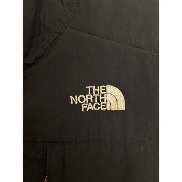The North Face Denali Vest Womens Medium Black Blue Polar Fleece VTG Polartec - Picture 3 of 6